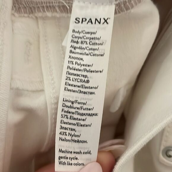 SPANXshape™ EveryWear Ankle Skinny Jeans | white | size S Tall - Picture 9 of 10